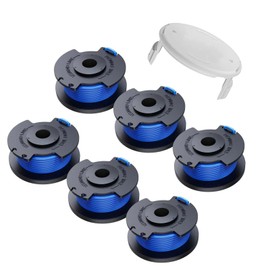 hiSpkNix 0.065'' Weed Trimmer String Replacement for Ryobi One+ AC14RL3A, 99 FT Autofeed Trimmer Line (6 Spools + 1 Cap), Compatible with Ryobi 18V, 24V, 40V String Trimmers