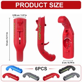 Cap Gun Bottle Opener, 6 Pcs Funny Bottle Cap Gun, Novelty Gifts for Men