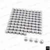 HTTMT MT247-025- 100 Piece Chrome 1/4" Allen Socket Bolt Cap