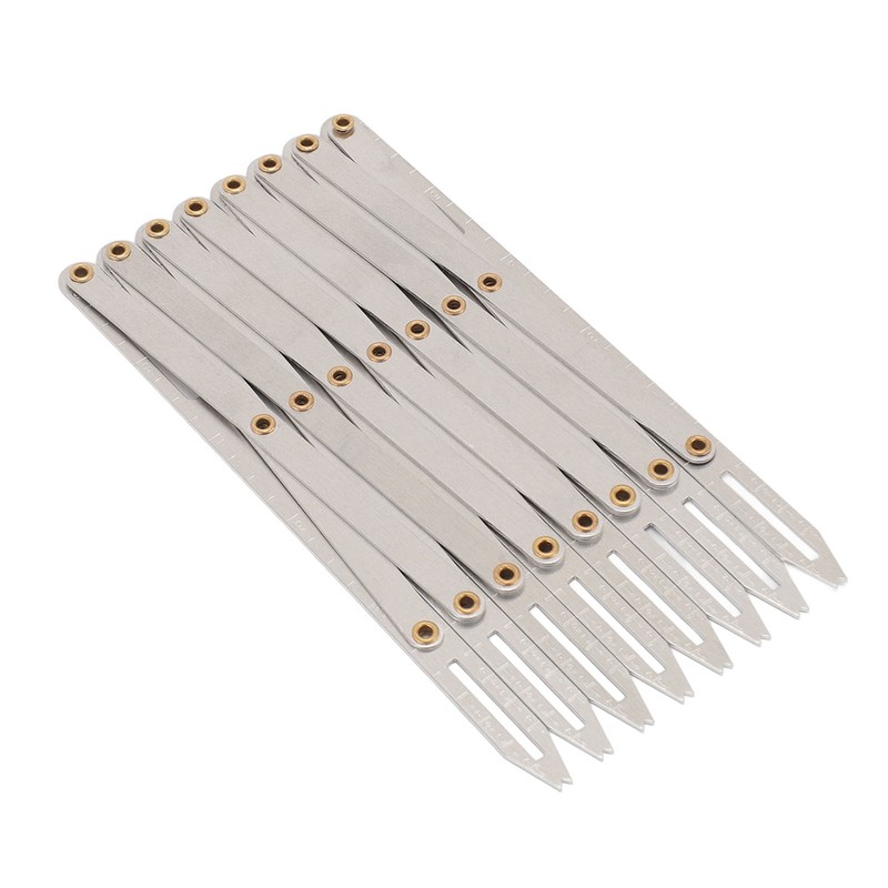 Expanding Sewing Gauge Aluminum 8 Heads Button Guide Equal Space