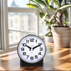 4.3" No Ticking Analog Alarm Clock,Silent Readable for Seniors,Easy to