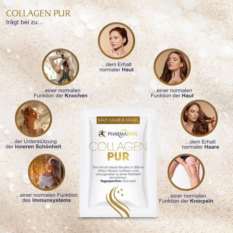 PharmaVital CollagenPur - Collagen Sachets - Pack of 30 -