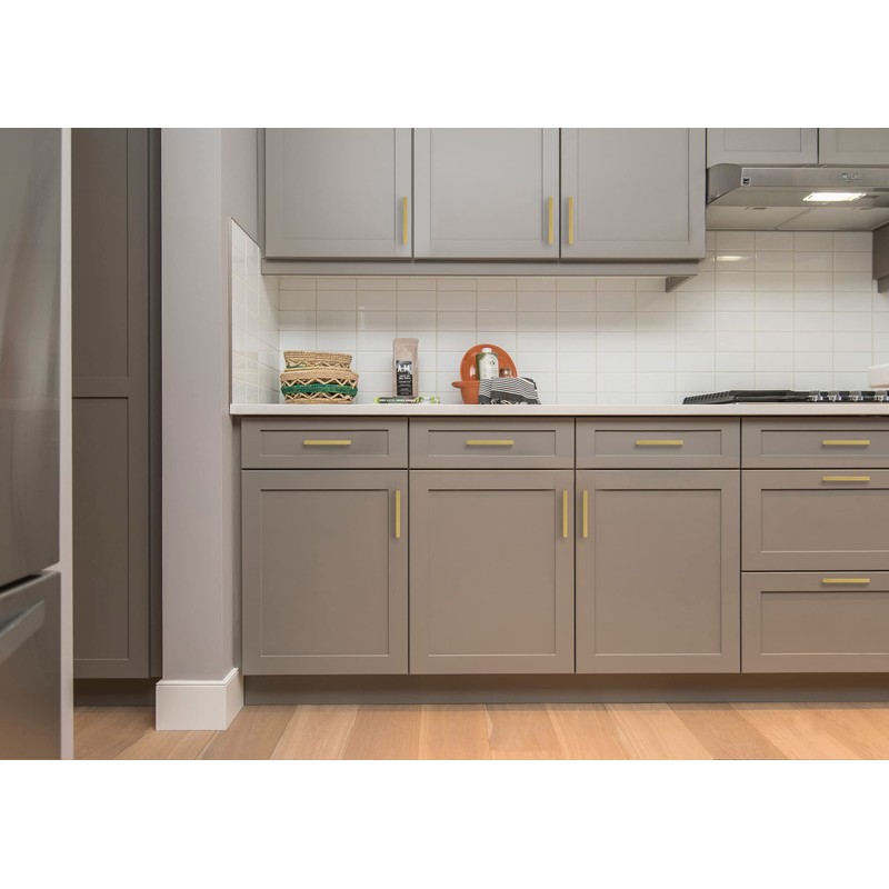 Ravinte 20 Pack 5 Inch Square Cabinet Handles Brushed Brass