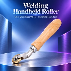 6mm Brass Corner Seam Roller with Wooden Handle