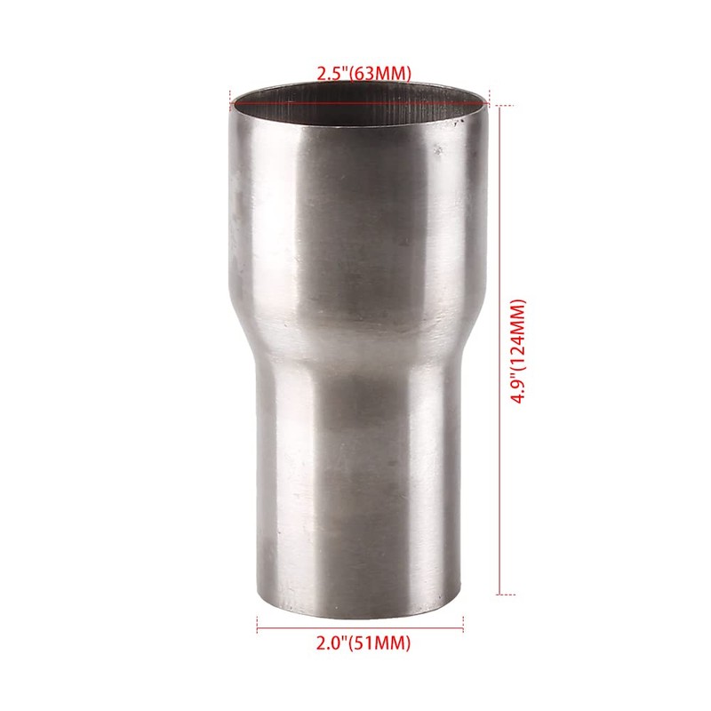 MUTEKI Exhaust Pipe Adapter, Exhaust Connecting Pipe, Universal, Pipe Coupler,
