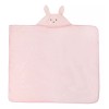 Baby Inc Toalla Bebe Bunny Conejita Rosa Suave Absorbente 75