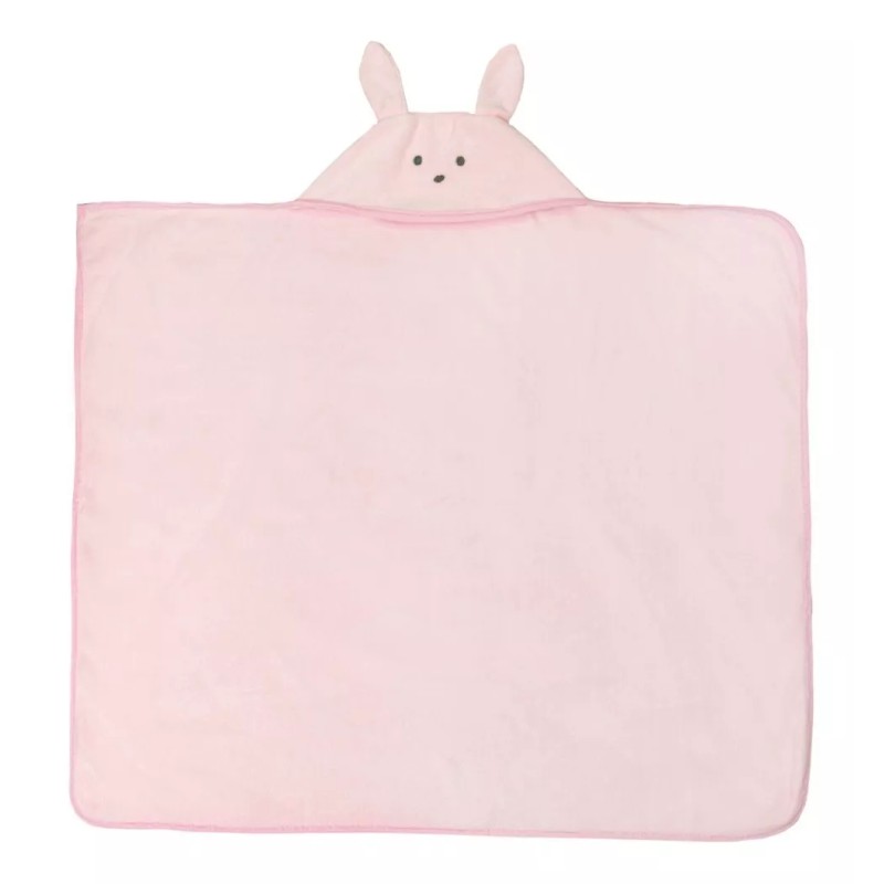 Baby Inc Toalla Bebe Bunny Conejita Rosa Suave Absorbente 75