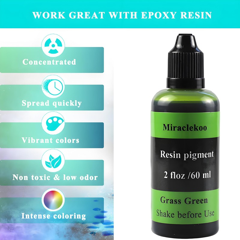 Grass Green Epoxy Resin Color Dye Colorant Liquid Epoxy Resin