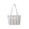 MSGHER Floral Quilted Tote Bag with Zipper Lightweight Reusable for