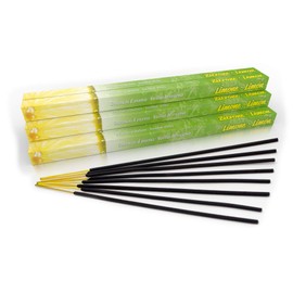 Premium Lemon Incense Sticks: Naturally Traditional from India in Fair Production. Bulk Pack of 10 Boxes = 80 Pieces Each 45 Minutes Ideal for Outdoor/Outdoor Use