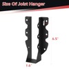 48 Pcs 2x8 Joist Hanger,Q235B Steel Black Powder Coated Face