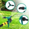 2 Pack Lawn Sprinklers for Yard Large Area, Adjustable 360°