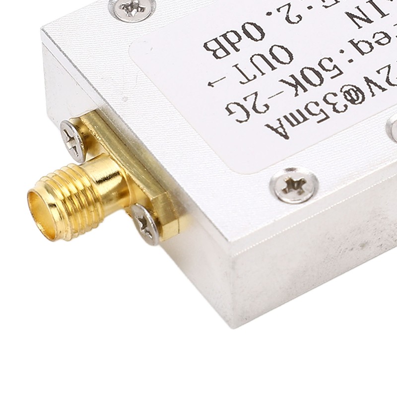 Broadband Amplifier 50K‑2GHZ LNA Amplifier Low Noise 31dB High Gain