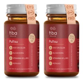 Pultsu Corazón Balance Sanguineo Tiba Salud 2 Pack 60 Cápsulas 800mg Veganas
