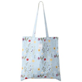 SEPWIK Canvas Tote Bag for Women, Reusable Cloth Cotton Bags for School Shopping Beach Grocery Shopper Handbags Scandihome Series