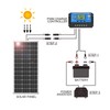 Hoysicy Solar Panel Kit 20W 12V Monocrystalline,Battery Maintainer +10A Solar