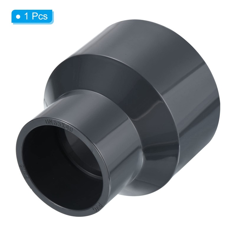 PATIKIL PVC Reducer Pipe Fitting 3x2 Inch Socket, Straight Coupling