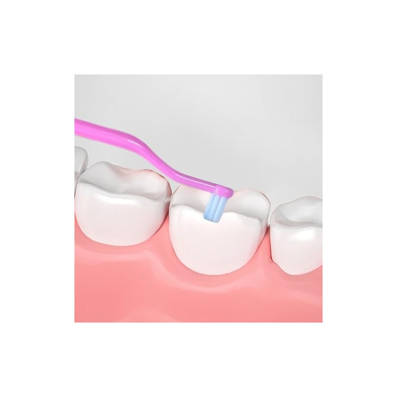 Cepillo de dientes de bosques 6 piezas, cepillo tendencias doble