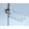 WENKO Maximex Duschablage Edelstahl, montierbar ohne bohren an die Duschstange,