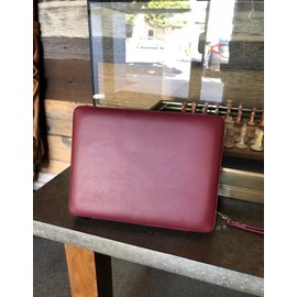 WE Games Burgundy Magnetic Backgammon Set with Carrying Strap - Travel Size