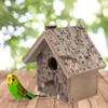 Hanging Bird House, Wooden Birdhouse 7.1 x 6.7 x 5.1