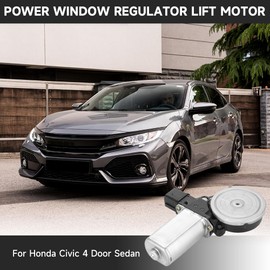 Front Left Driver Side Car Window Glass Lift Motor Window Regulator Lift Motor - Compatible for Honda Civic Sedan 1.3L 1.8L 2.0L 2006-2011 - Replace Part 72250-SNA-A01, 72250-SNA-A02, 72250-SNA-A03