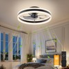 VOLISUN Fandelier Ceiling Fans with Lights and Remote, 15.7in Low