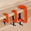PONY Malleable Iron C-Clamp Set, 3-Piece, (1", 2", 3")