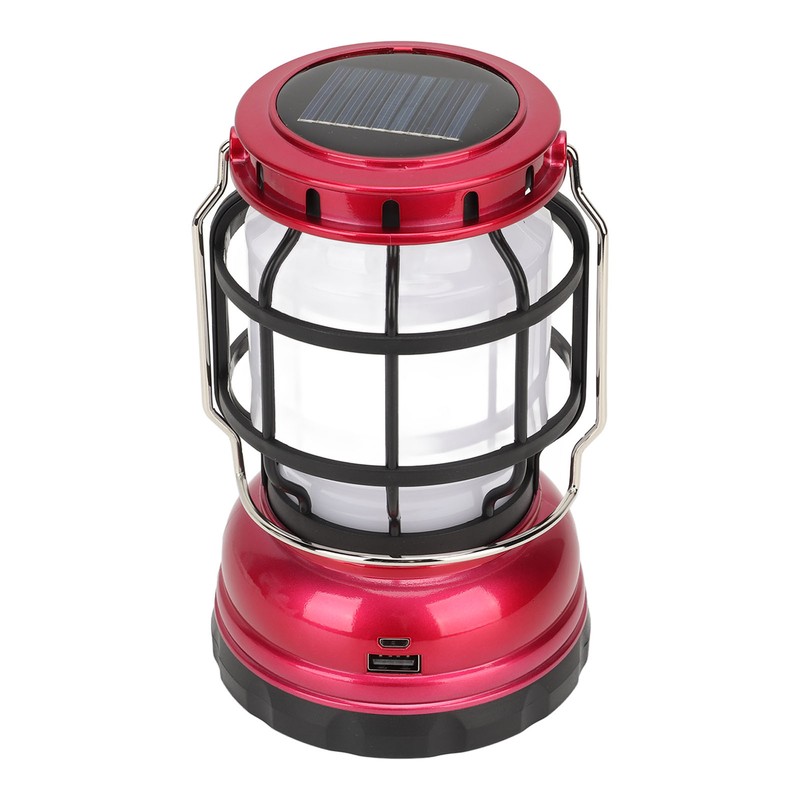 Camping Lantern ABS Plastic Portable USB and Solar Charging Survival