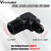 VVORHSBELL 6AN Male Flare to 1/2" NPT Male 90 Degree
