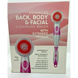 BACK, BODY Cepillo D Limpieza Facial Avanzado Mango Extendido 5 Cabezas