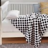 Checkered Baby Blanket Neutral Ultra Soft Baby Blanket Fuzzy Cozy