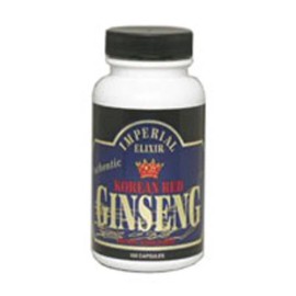 Korean Red Ginseng  100 Caps By Imperial Elixir / Ginseng Company