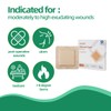 Jointown Foam Wound Dressing Bandages Silicone Adhesive Border 6 x
