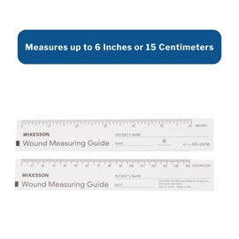 McKesson Wound Measuring Guide Ruler, Non-Sterile, Paper, 6 in, 50 Count, 12 Packs, 600 Total