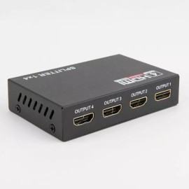 EGTMA Splitter Diviso Hdtv 1×4 1080p Señal Amplificador Tv Monitor