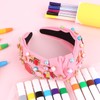 Brimekichio Teacher Headband Knotted Pink Back to School Headband Rhinestone