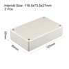 sourcing map Waterproof Junction Box 125x80x32mm ABS for Electrical Project