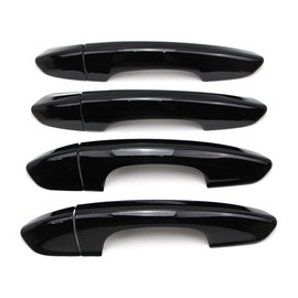 Dreamseek 8Pcs Exterior Door Handle Cover for Ford Fusion/Mondeo 2013-2021,Edge 2015-2021 ABS Molding Trim Decoration Protector (Black)