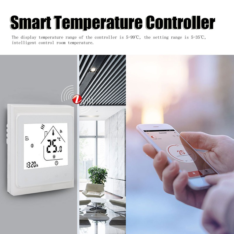 Smart Temperature Controller Wireless Remote Control Thermostat with Capacitive Touch