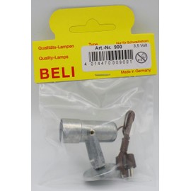 BELI-BECO 900 Metal Spotlight with Tilt and Swivel for Crib with Lighting - Nativity Lighting - 35 mm - Clear Bulb E 10-4.5 V - 0.3A