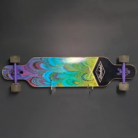 WANLIAN Espositore da Parete per Skateboard e Skateboard, con Staffa per Montaggio a Parete (Trasparente, 1 Paio)