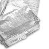 GARDENIX Multi-Purpose Tarpaulin, Protective Tarpaulin, Silver, 120 g/m² (2 m