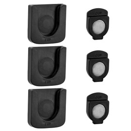 xianynow Pack of 3 Remote Control Holders, Magnetic Wall Mount for Storage, Black, Remote Control Holder Wall