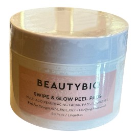 BeautyBio Swipe & Glow Peel Pads. 50 Resurfacing Facial Wipes Sealed