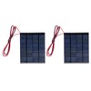2Pcs Mini Solar Power Module Epoxy Panel with 100cm Cable