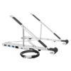 Targus Portable Laptop Stand + Integrated Dock, White (AWU100005GL)