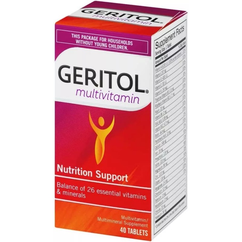 Geritol Complete Multivitamin Tablets 100 Count Essential Vitamins Minerals