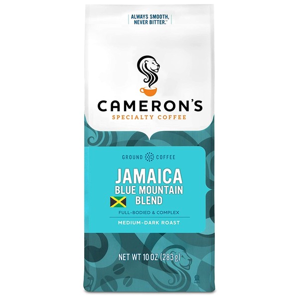 Cameron's Coffee Roasted Ground Coffee Bag, Jamaica Blue Mountain Blend, 10 Ounce (Pack of 1)
