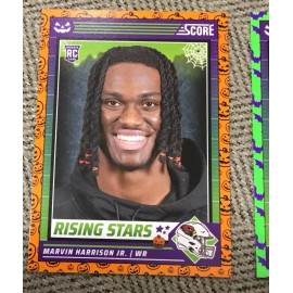 2024 Panini Score A Treat Marvin Harrison Jr RC Lot Of 2 #38 Bats & Pumpkins